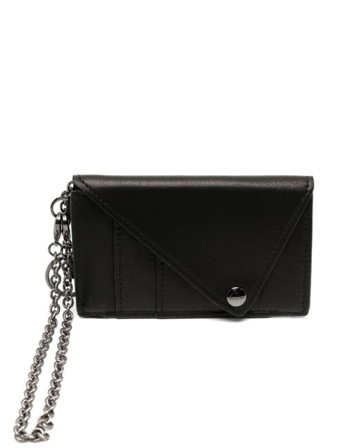 Yohji Yamamoto chain-strap leather wallet