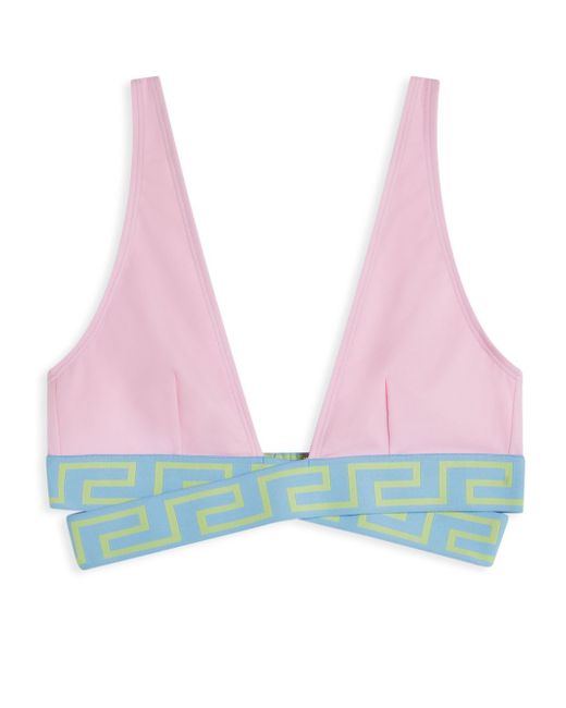Versace Greca Border triangle-cup bikini top