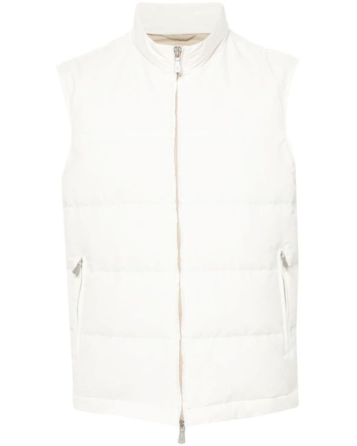 Eleventy wool-blend quilted gilet