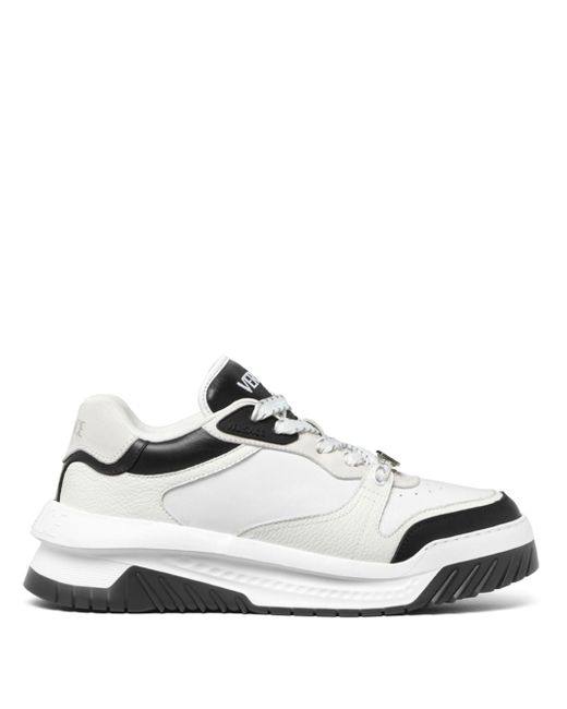 Versace panelled leather sneakers