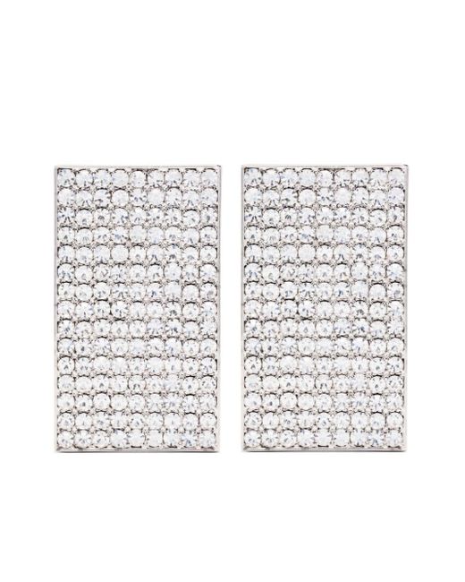 Alessandra Rich crystal-embellished clip-on earrings