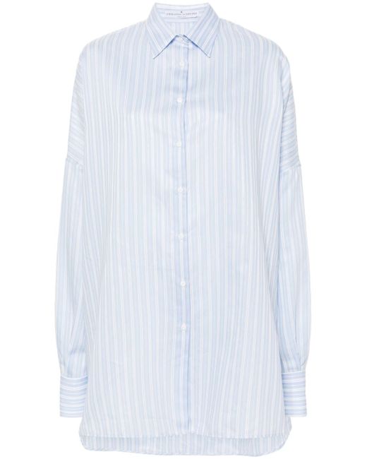 Ermanno Scervino striped batwing-sleeve shirt