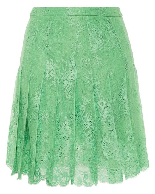Ermanno Scervino floral-lace pleated skirt
