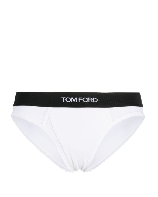 Tom Ford logo-waistband stretch-modal briefs
