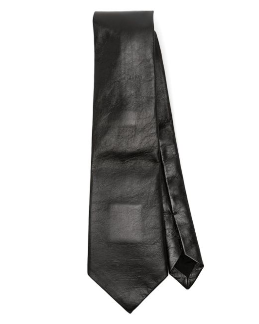 Bottega Veneta grained leather tie