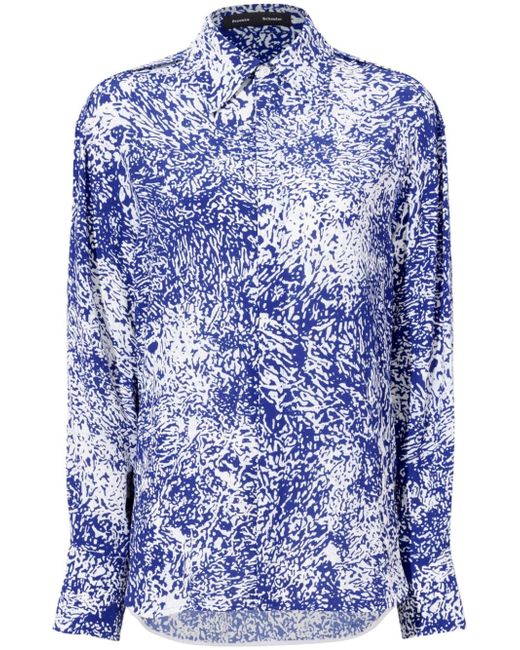 Proenza Schouler Norman abstract-print blouse