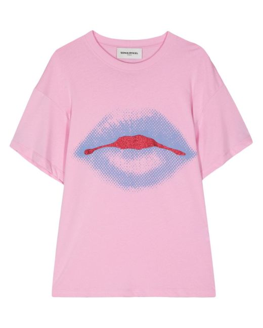 Sonia Rykiel lips-print T-shirt