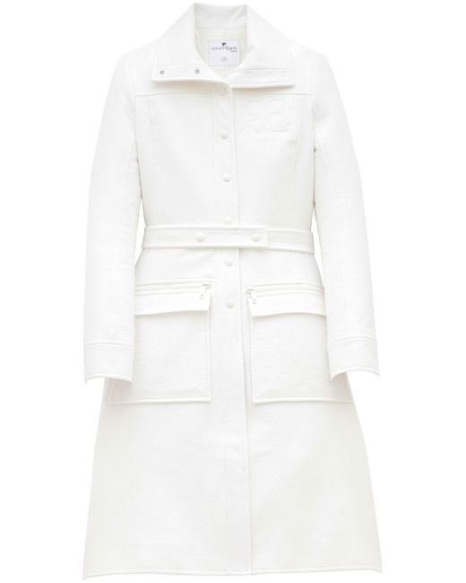 Courrèges belted trench coat