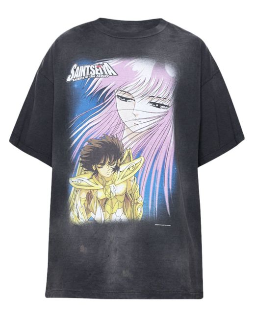 Saint Mxxxxxx anime-print T-shirt