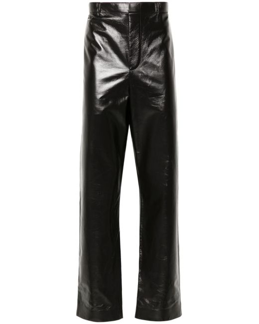 Bottega Veneta straight-leg leather trousers