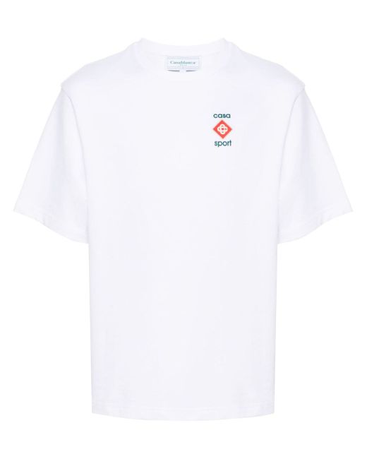 Casablanca 3D logo-print cotton T-shirt