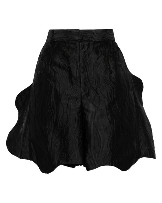 Toga wave-jacquard shorts