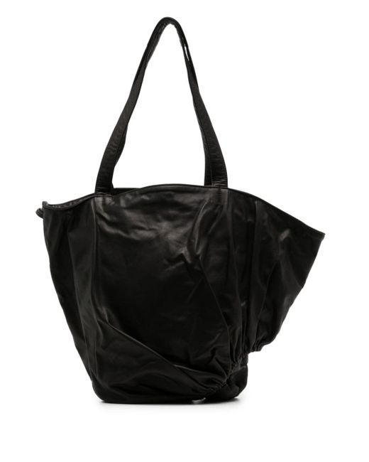 Discord Yohji Yamamoto asymmetric leather tote bag