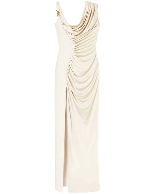 Versace draped asymmetric gown