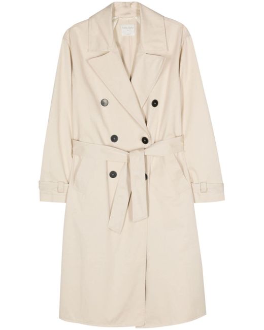 Forte-Forte double-breasted belted trench coat