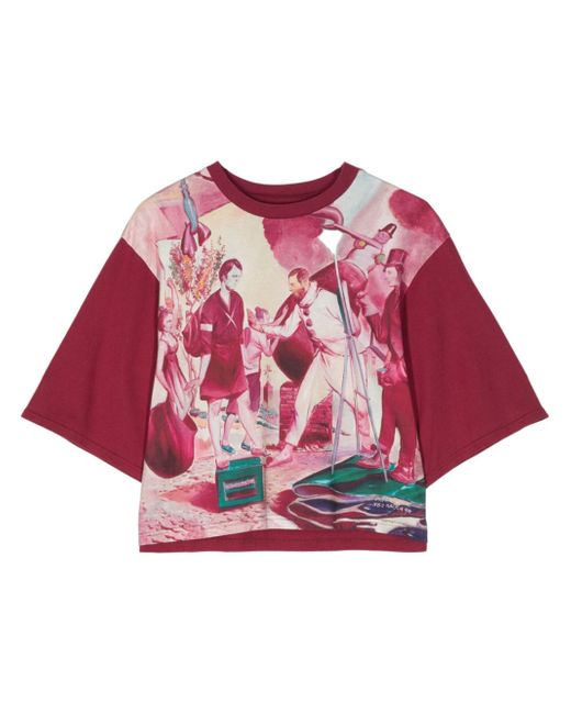 Undercover painterly-print T-shirt