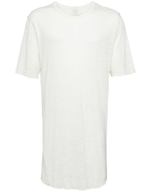 Isaac Sellam Experience zip-detailing linen T-shirt