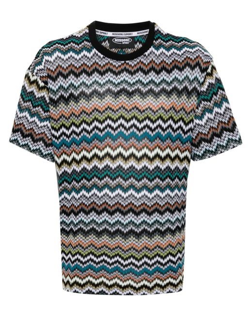 Missoni zigzag woven design T-shirt