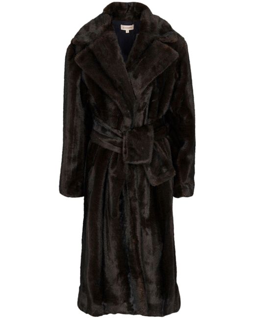 Ace Harper faux-fur belted coat