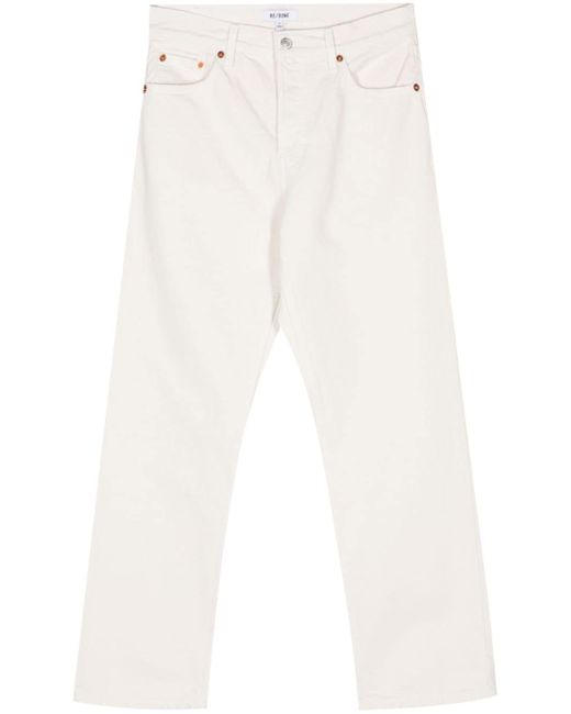 Re/Done Easy straight-leg cropped jeans