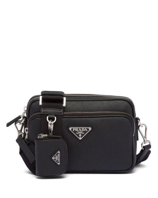Prada triangle-logo Saffiano shoulder bag