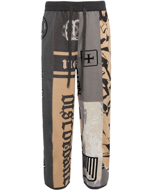 Children of the discordance graphic-print blend track pants