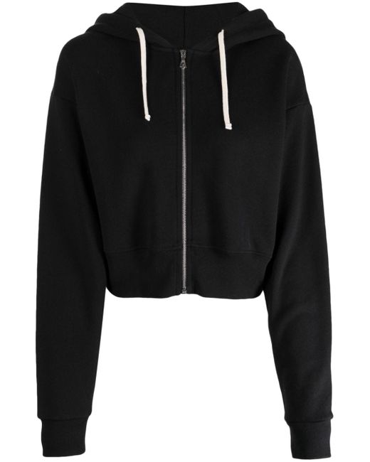 John Elliott zip-up cropped hoodie