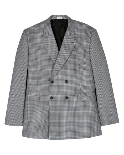 Alexander McQueen dogtooth-pattern double-breasted blazer