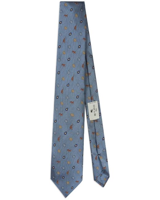 Etro patterned-jacquard tie