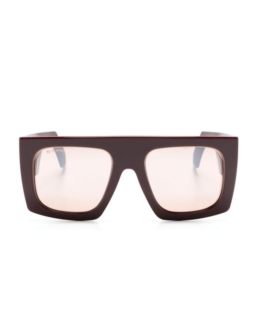 Etro Etroscreen rectangle-frame sunglasses
