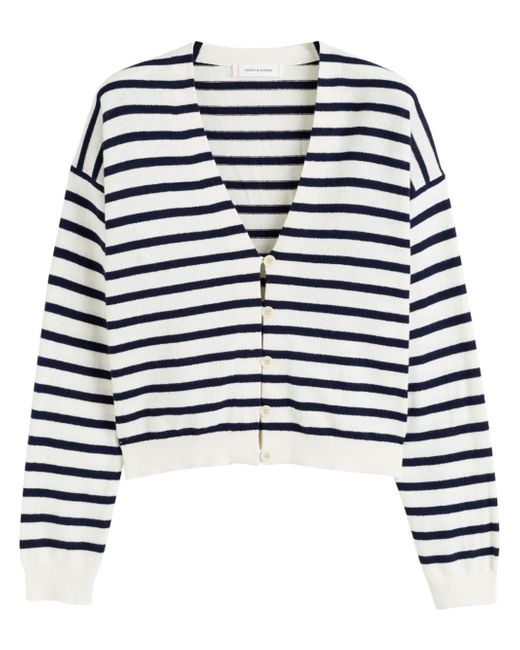 Chinti And Parker striped button-up cardigan