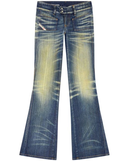 Diesel D-Hush low-rise bootcut jeans