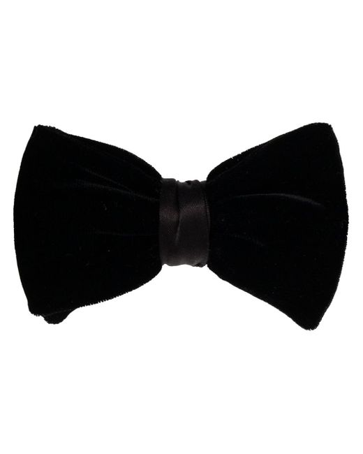 Giorgio Armani hook-fastening velvet bow tie