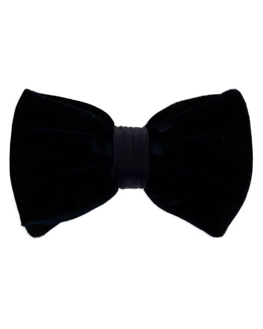 Giorgio Armani hook-fastening velvet bow tie