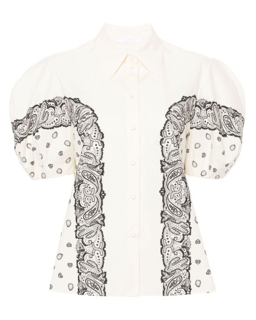 Chloé bandana-print blouse