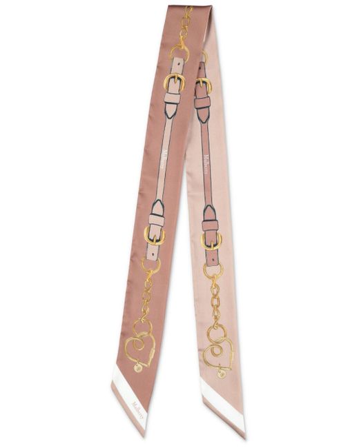 Mulberry Heritage Chain Strap-print scarf