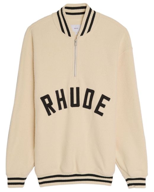 Rhude Varsity half-zip sweatshirt