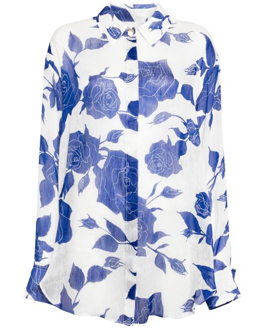 Aje Belonging floral-print shirt