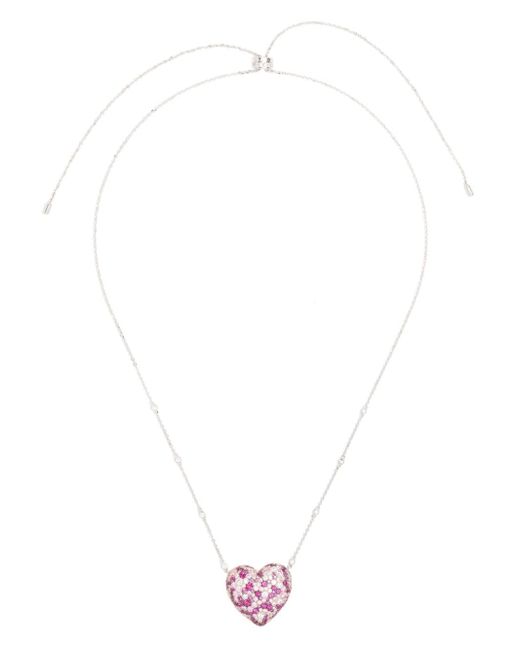 APM Monaco heart-pendant sterling necklace