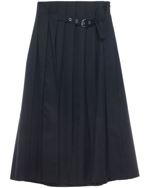 Low Classic wool-blend pleated maxi skirt