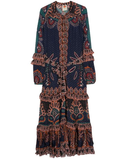Farm Rio Ainika-Tapestry-print maxi dress