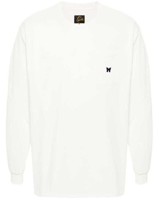Needles logo-appliqué jersey sweatshirt