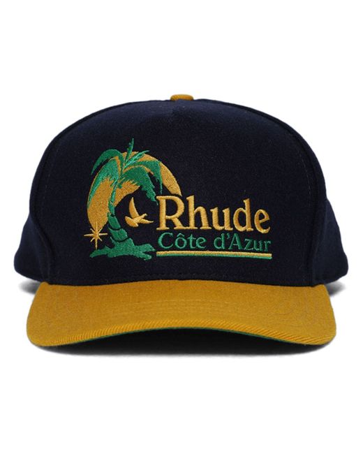Rhude Azur Coast cotton cap
