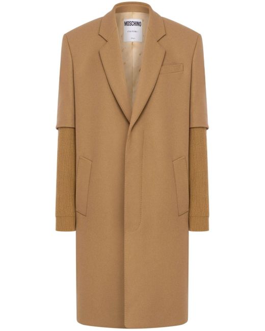 Moschino notched-lapels single-breasted coat