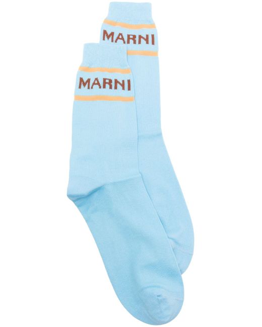 Marni mid-calf logo-jacquard socks