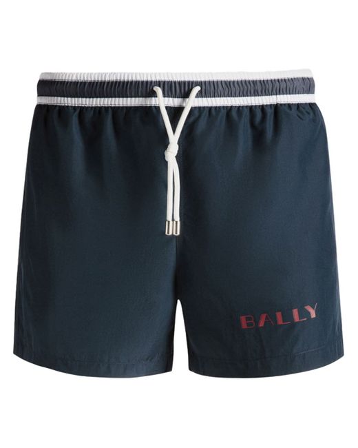 Bally logo-print recycled-polyester swim shorts