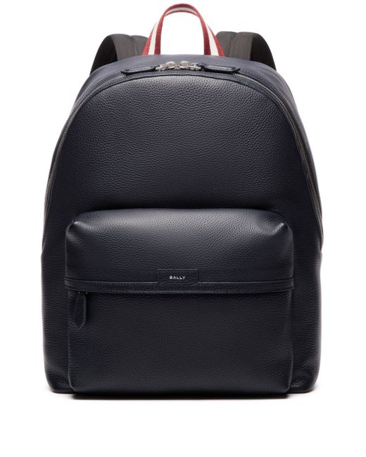 Bally Code leather backpack