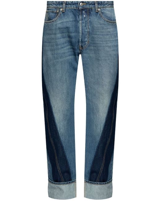 Alexander McQueen Twisted straight-leg jeans