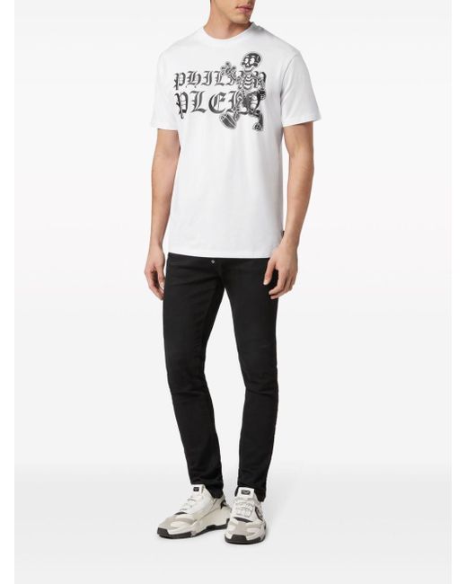 Philipp Plein Smile logo-print cotton T-shirt