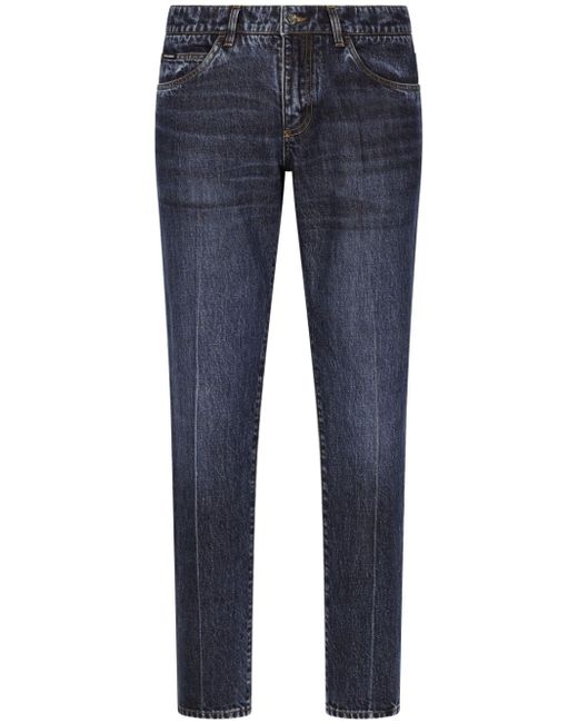 Dolce & Gabbana mid-rise slim-cut jeans